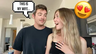 Calling My Girlfriend "WIFE" To See How She Reacts! *CUTE REACTION*