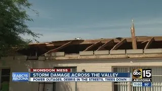 Storm damage across the Valley after Monday storm