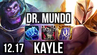 MUNDO vs KAYLE (TOP) | 75% winrate, 6/3/12, Rank 13 Mundo | KR Master | 12.17