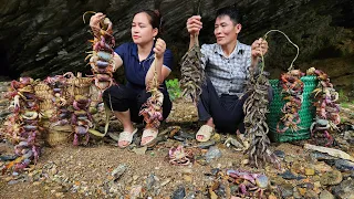 Go With Your Daughter LÝ THỊ CA To The Forest To Catch Wild Crabs & Wild Frogs To Sell At The Market