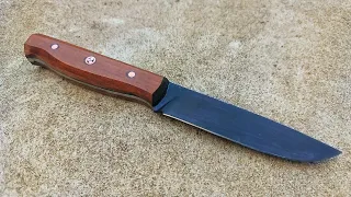 Making a Small Kitchen Knife With Leftover Spring