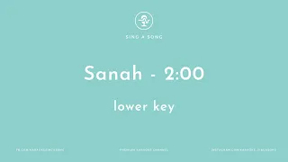 Sanah - 2:00 (Karaoke/Instrumental) Lower Key