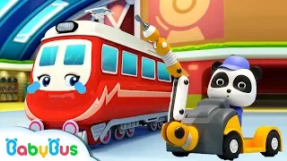 Panda Kecil Menyelamatkan Kereta Super | Kereta Thomas | Sajak Anak-anak | Lagu Bayi | Bus Bayi
