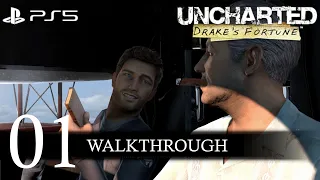 Uncharted: Drake's Fortune Remastered Walkthrough Part 1 (No Commentary/Full Game) PS5
