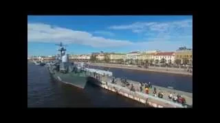 Санкт Петербург  Военно морской парад 9 мая 2015 года