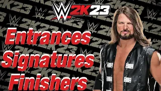 WWE 2K23 Entrances/Signatures/Finishers: AJ Styles