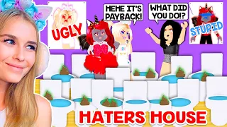 Filling My HATERS House With TOILETS In Adopt Me! (Roblox)