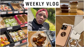 Weekly vlog in the UK: iPhone 15 pro max natural titanium unboxing, meal prepping, shopping & more