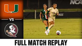 Miami vs. Florida State Full Match Replay | 2023 ACC Women's Soccer