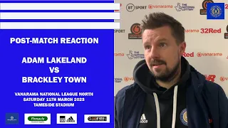 Adam Lakeland Reaction | Curzon Ashton vs Brackley Town | Vanarama National League North