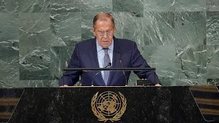 Lavrov blames the West for war in Ukraine and accuses it of Russophobia at UN General Assembly