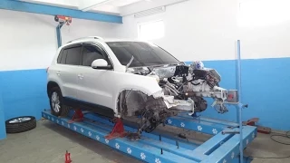 Volkswagen Tiguan.  повреждения. разборка.