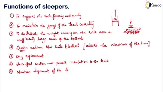 Sleepers and its Requirements - Railway Engineering - Transportation Engineering 2