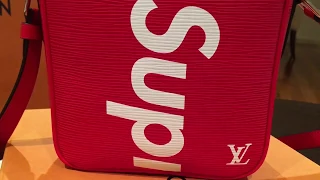 Review: LOUIS VUITTON x SUPREME Satchel Shoulder Bag In Detail