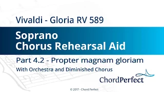 Vivaldi's Gloria Part 4.2 - Propter magnam gloriam - Soprano Chorus Rehearsal Aid