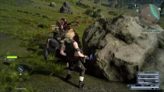 Prompto throws out his back