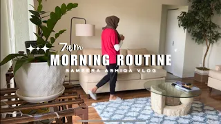 SUB) 7 am Morning Routine 🌅 Skincare, Healthy and Productive Habits, Slow Living, Calm Vlog ✨