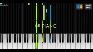 Julius Dreisig & Zeus X Crona - Invisible Piano tutorial/version Piano Music for Studies/relaxing