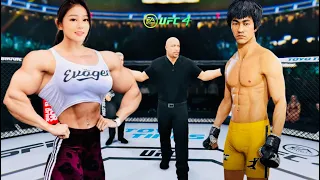 PS5 | Bruce Lee vs. Korean Muscle Barbie [EA Sport UFC 4]🥊