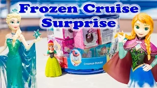 Opening a Frozen Surprise Pack on a Cruise with the Assistant