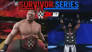 WWE Survivor Series 2017 - Brock Lesnar vs AJ Styles - WWE 2K18
