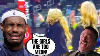 Lebron James Has Beta Male MELTDOWN, Gets Female Fans EJECTED For Talking S**t