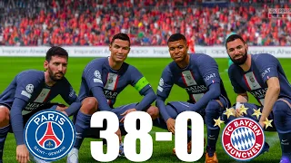 FIFA 23 - MESSI, RONALDO, MBAPPE, NEYMAR, ALL STARS | PSG 38-0 BAYERN