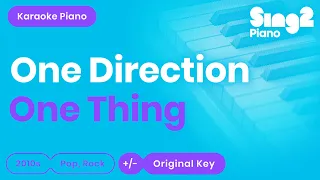 One Thing - One Direction (Piano backing track) karaoke cover