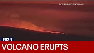 Hawaii's Mauna Loa volcano erupts