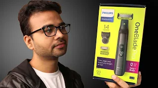 This is my favourite Trimmer | Philips QP6550/15 OneBlade Pro Trimmer Review in English @abhishekKreview