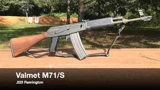 Shooting a Valmet M71/S rifle with a Galil magazine