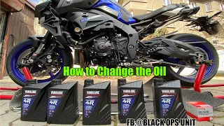 YAMAHA MT 10 OIL CHANGE