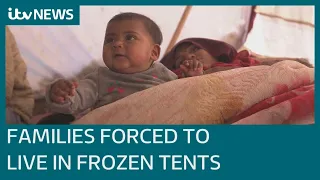 Turkey-Syria earthquake: Families spend nights in flimsy tents on snow-covered ground | ITV News