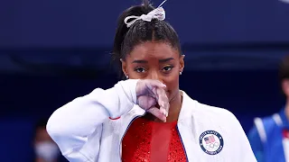 Simone Biles says she was ‘too stressed out’ after pulling out of gymnastics final