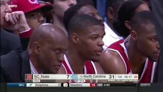 North Carolina vs NC State basketball 2017 Jan  08