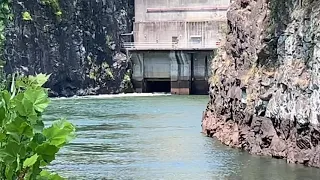 Buford dam & stocking rainbow trout