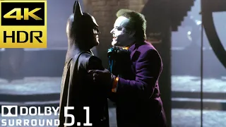 Batman Vs Joker Final Fight Scene | Batman (1989) 30th Anniversary Edition Movie Clip 4K HDR