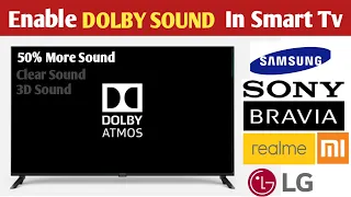 How To Enable Dolby Sound In Smart Tv | Smart Tv Me Dolby Sound Enable Kaise Kare | Dolby Atoms