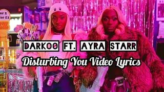 DARKOO ft. Ayra Starr - Disturbing you (Video Lyrics)