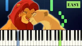 THE LION KING - Can You Feel the Love Tonight - EASY PIANO TUTORIAL
