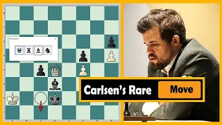 Carlsen Beats Anand With A Very Rare and Study Like Move