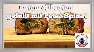 Putenrollbraten gefüllt mit Feta und Spinat vom Grill (Broil King KEG) [Deutsch] |The BBQ BEAR