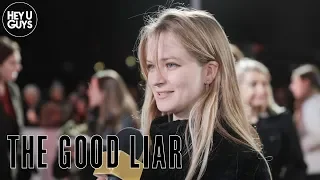 Nell Williams on learning from Ian McKellen & Helen Mirren in The Good Liar - Premiere Interview