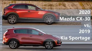 2020 Mazda CX-30 vs 2019 Kia Sportage (technical comparison)