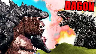 NEW Warrior KONG vs DAGON GODZILLA BOSS BATTLE in ROBLOX