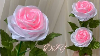 DIY Ribbon Flowers/ Tutorial on how to make a Dutch ribbon rose