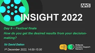 Insight 2022 - Sir David Dalton: How do you get the desired results from your decision-making?