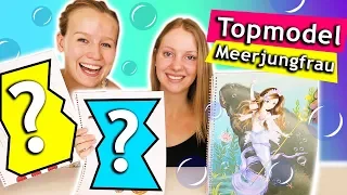 Topmodel malen MEERJUNGFRAU CHALLENGE | 3 Marker Challenge deutsch | Mermaid DIY | DIY Club