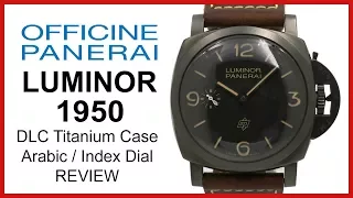 ▶ Panerai Luminor 1950 3 Days Titanio, Special Edition, Titanium DLC REVIEW 47mm - PAM 617