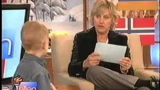 Ellen Degeneres - Caleb Russell - Kid American president expert